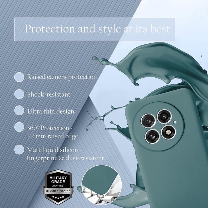 Actual product image Cadorabo Case for OnePlus 13 TPU Liquid Silicone Cover (OnePlus 13)