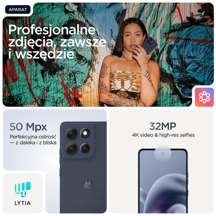 Actual product image Motorola Moto G86 (256 GB, Spellbound, 6.67", SIM + eSIM, 5G)