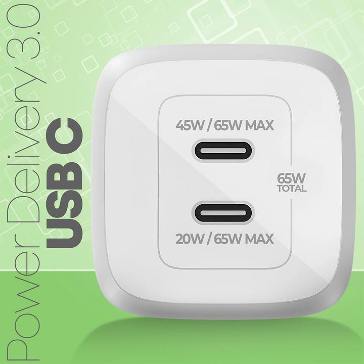 Image du produit Belkin Boost Charge Pro Dual Ladegerät (65 W, 2 ports)