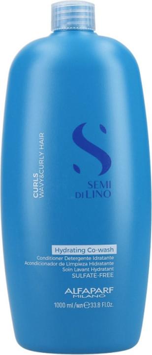 Actual product image Alfaparf Semi Di Lino Curls Hydrating Co-Wash (1000 ml, Liquid shampoo)