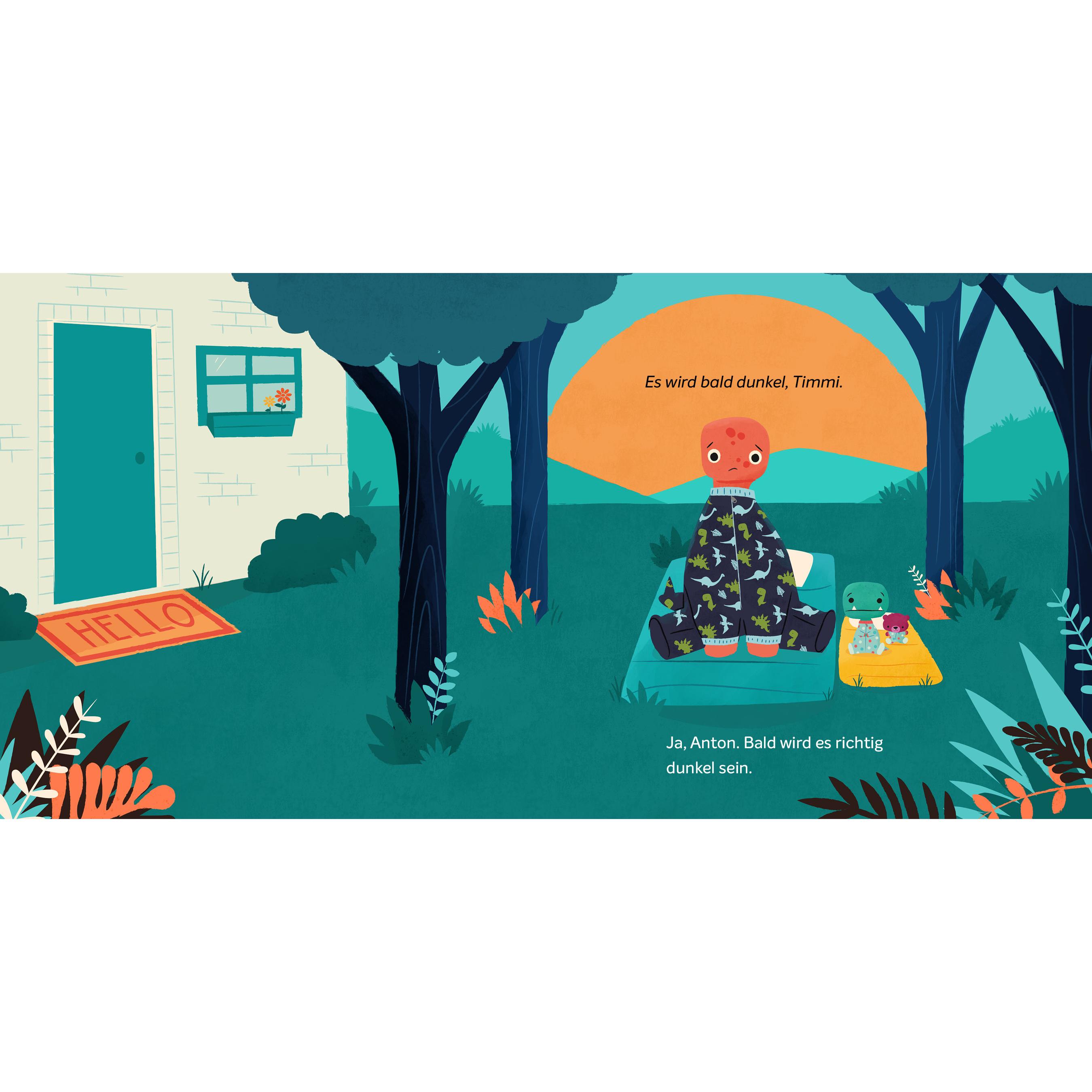 Thumbnail - Timmi T-Rex und die dunkle Nacht, Kinderbücher von Jonathan Stutzman