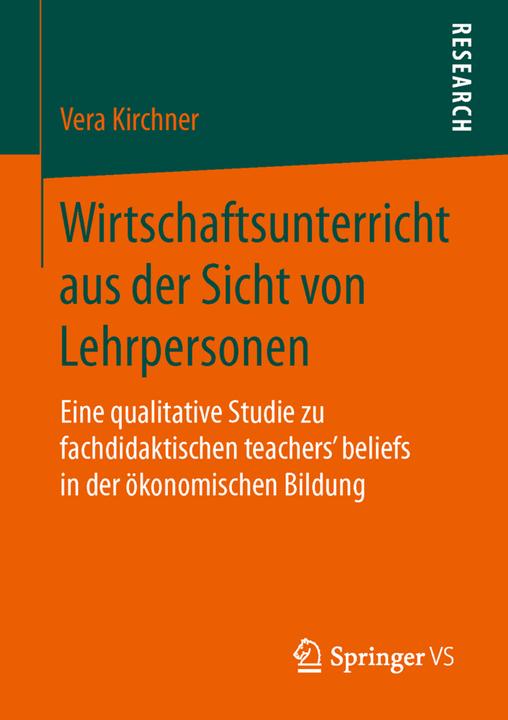 Energie-Label Wirtschaftsunterricht aus der Sicht von Lehrpersonen (Deutsch, Vera Kirchner, 2015)