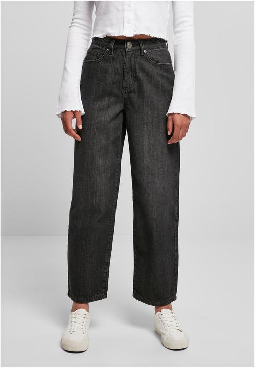 Produktbild Urban Classics Ladies High Waist Wide Leg Cropped Denim Pants (27)