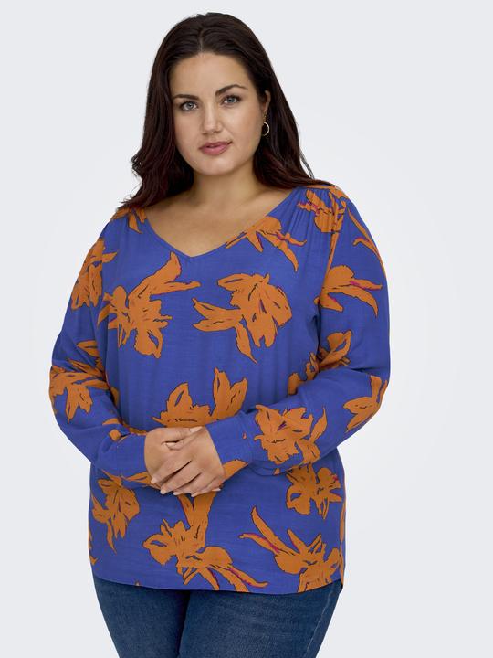 Actual product image Only Curvy print top with long sleeves (46)
