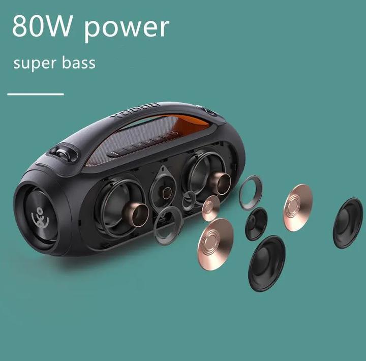 Actual product image PhoneLook Wireless Speaker Xdobo Vibe Plus Power Sound 80W IPX5 LED