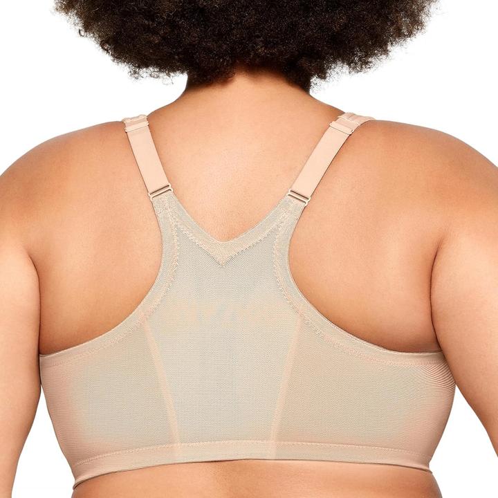 Actual product image Glamorise MagicLift Racer Back Front Closure Bra (Single pack, 90 E)
