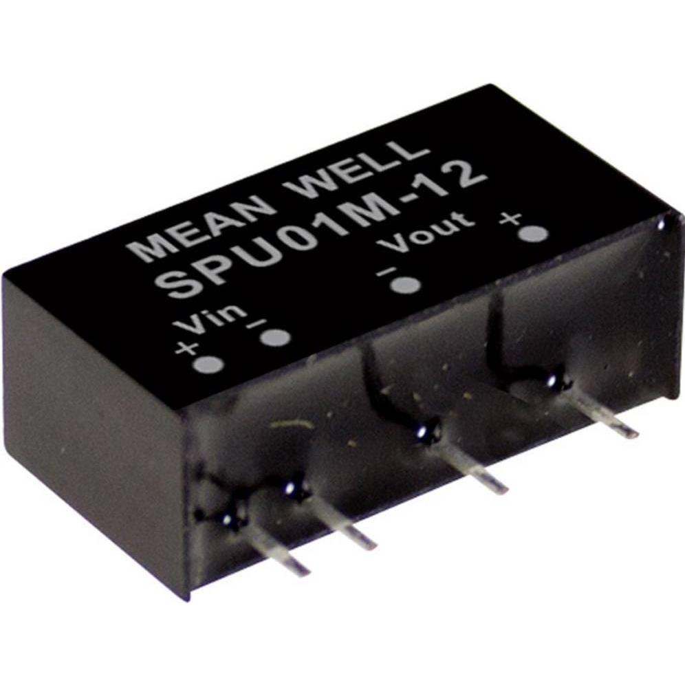 Thumbnail - MeanWell, Spannungswandler, SPU01N-05 DC/DC-Wandlermodul 200 mA 1 W Anzahl Ausgänge: 1 x