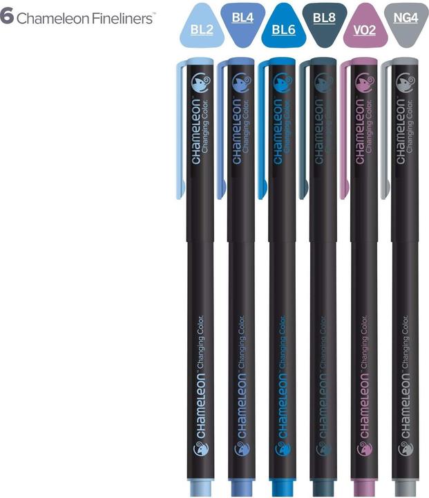 Produktbild Chameleon Fineliner Set (Royal Blue, 6 x)