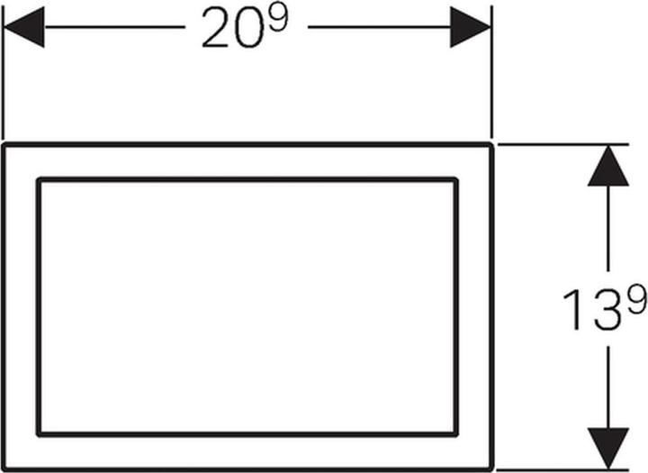 Immagine prodotto Geberit Telaio di copertura Omega 60 cromo spazzolato 115.641.GH1