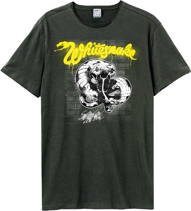 Actual product image Amplified Unisex Adult Graffiti Whitesnake T-Shirt (XS)