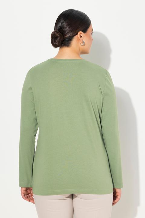 Produktbild Ulla Popken bis 64, Oberteil, Langarmshirt, Basic, Langarm, Rundhalsausschnitt (42, 44)