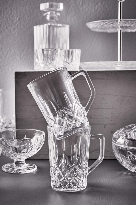 Actual product image Aida Set of 4 - Harvey hotdrink mug w/handle - 27.5cl (80318) (275 ml, 4 x)