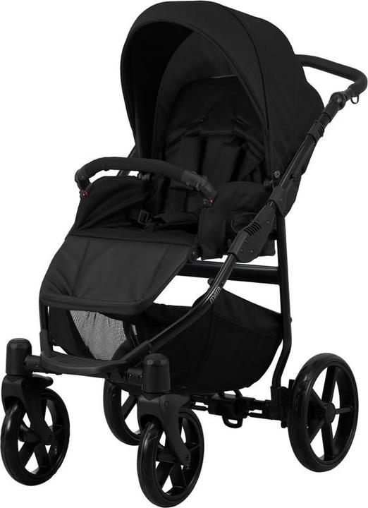 Actual product image Kunert Combi pram Mata black, frame black, incl. car seat Trix