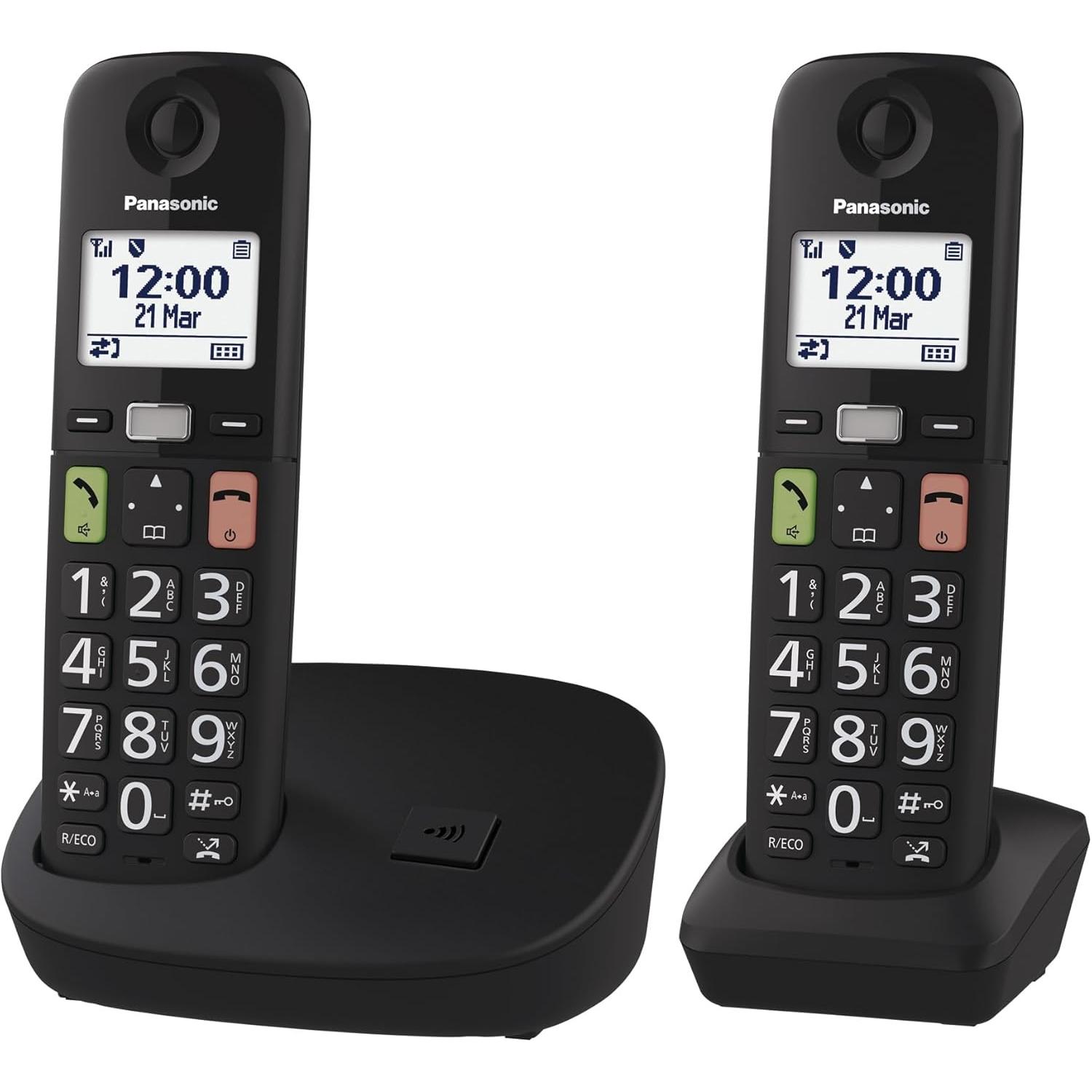 Panasonic KX-TGU112EXB, Telefon, Schwarz