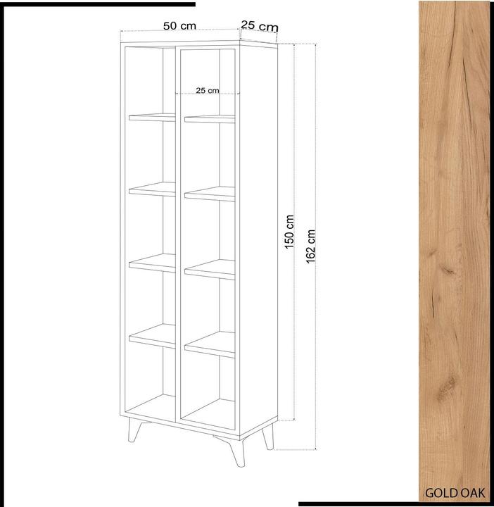 Actual product image Homitis Diego (50 x 162 x 25 cm)