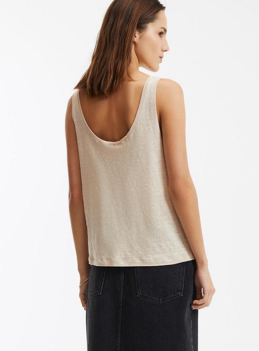 Actual product image La Redoute Collections Lockeres Tanktop aus Leinen mit Rundhalsausschnitt (M)