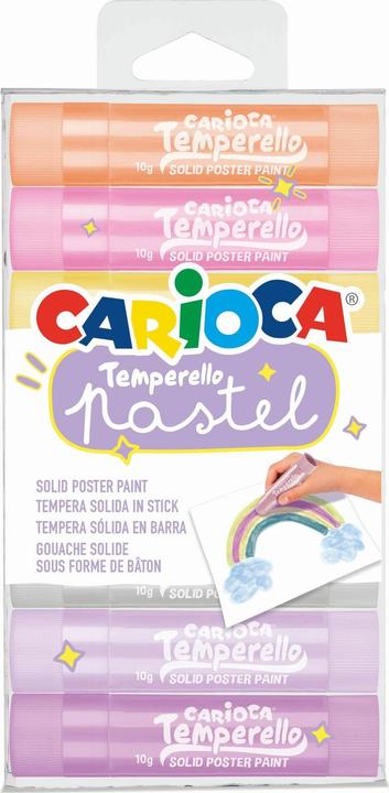 Carioca Posterfarbe Pastell 8 Stück, Mehrfarbig