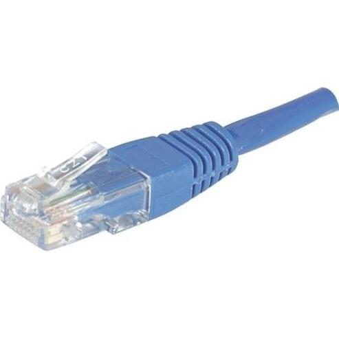 Exertis Connect Patchkabel, CAT.6, U/UTP, ungeschirmt, Kupfer, blau, 1,0 m Patchkabel mit Rastnasenschutz (U/FTP, CAT6, ...