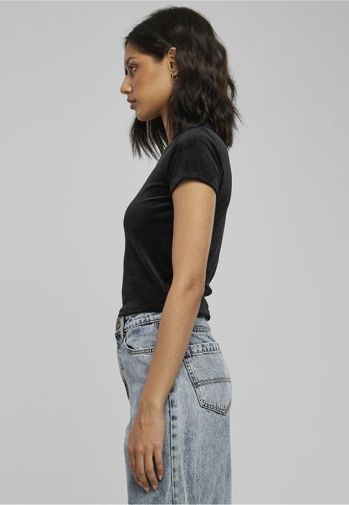 Image du produit Urban Classics Ladies Short Velvet Tee (XS)