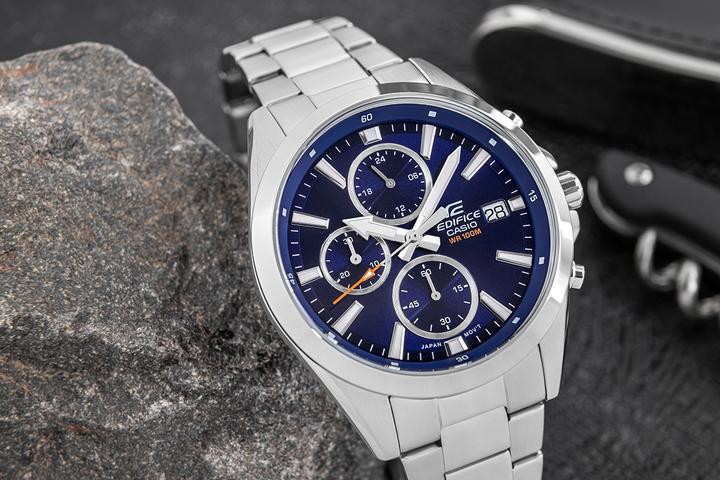 Produktbild Casio Edifice EFV-560D-2AVUEF Horloge - Staal - Zilverkleurig - 42 mm (Chronograph, Sportuhr, 44 mm)