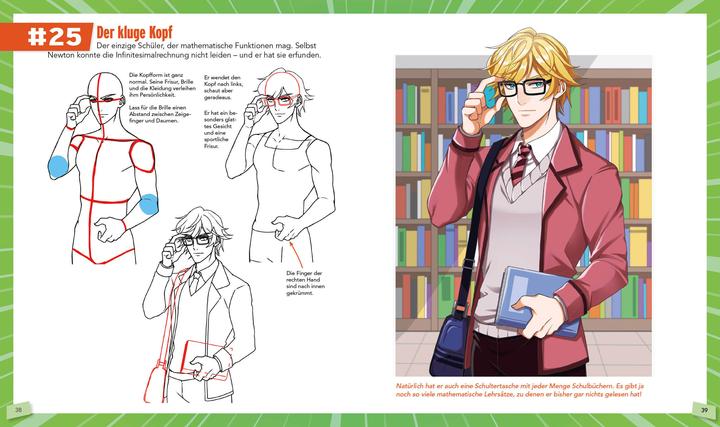 Produktbild 100 Manga-Figuren zeichnen (Deutsch, Christopher Hart, 2023)