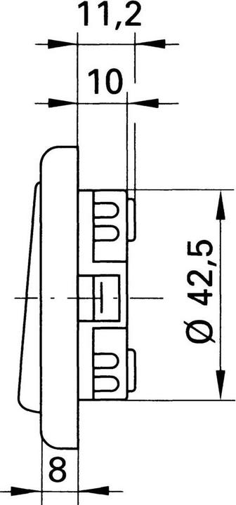 Produktbild Inprojal Elektrosysteme me Einsatz Taster Weiss 102558