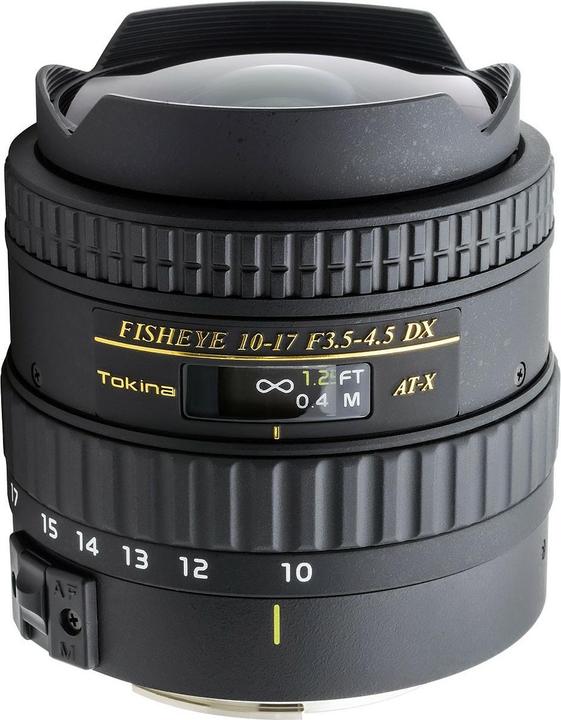 Produktbild Tokina AT-X 107 DX Fish-Eye, 10-17mm, f/3.5 - 4.5, Nikon (Nikon F, APS-C / DX)