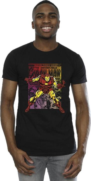 Actual product image Mens Iron Man Gradient Comic T-Shirt (XL)
