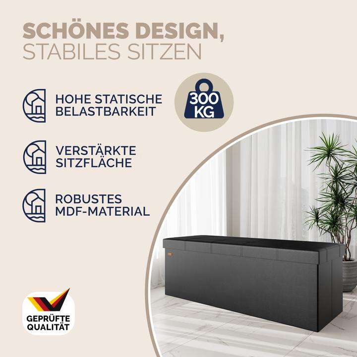 Produktbild Casaria Sitztruhe mit Stauraum (115 cm)