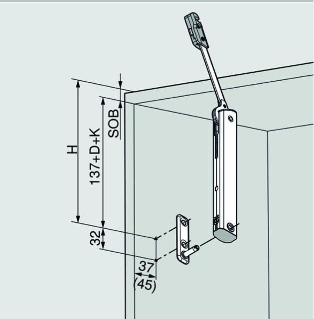 Produktbild Blum Klappenstützen AVENTOS HK-XS
