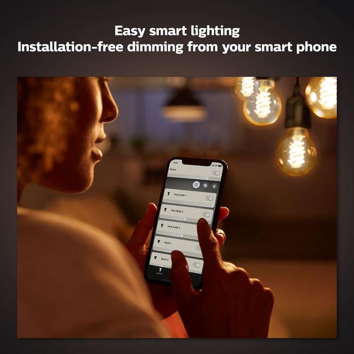 Actual product image Philips Hue White BT (E27, 7 W, 550 lm, 1 x, G)