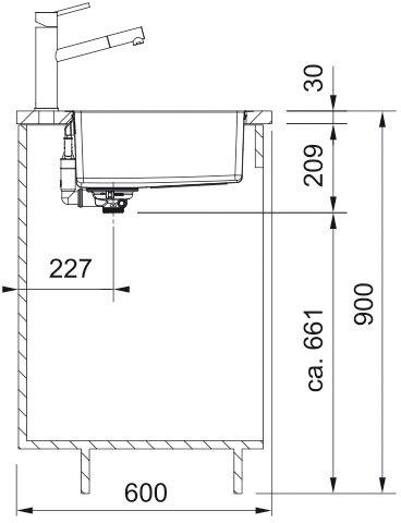 Produktbild Franke Maris MRX 210-55 (Einbauspüle, 59 cm, 44 cm)