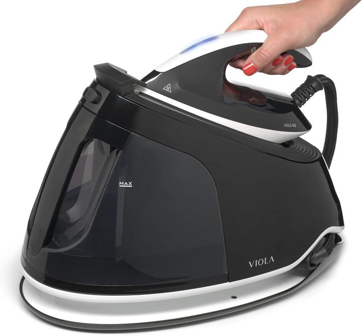 Actual product image Viola Dampfbügeleisen mit Dauerbeladung, 8 Bar Druck, Anti-Kalk, automatische Programme (400 g/min)