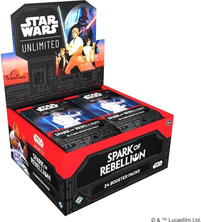 Disney Star Wars Cards Spark of Rebellion Booster 24er (Englisch, Booster Display)