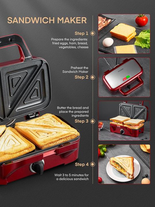 Produktbild Fohere 3 in 1 Sandwichmaker