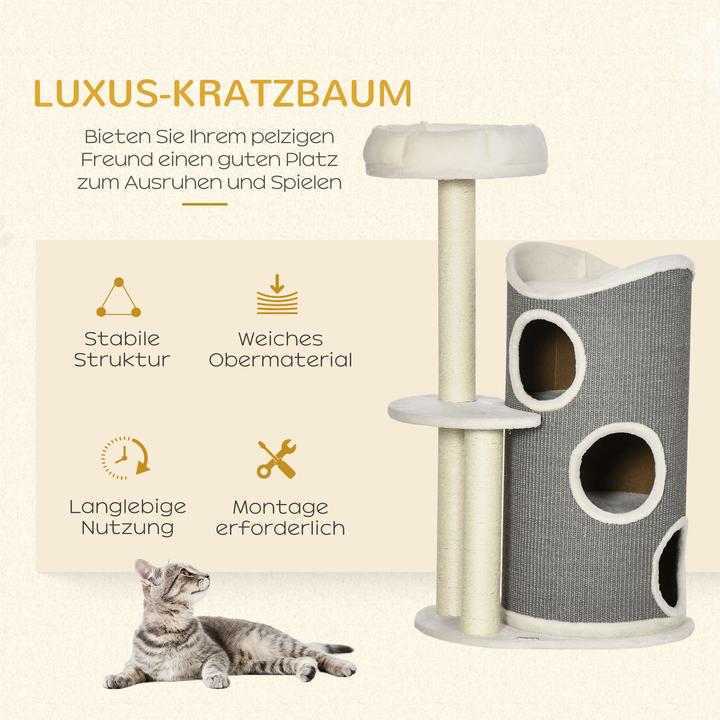 Image du produit Jamb Arbre à chat (109 cm, Blanc, Gris)