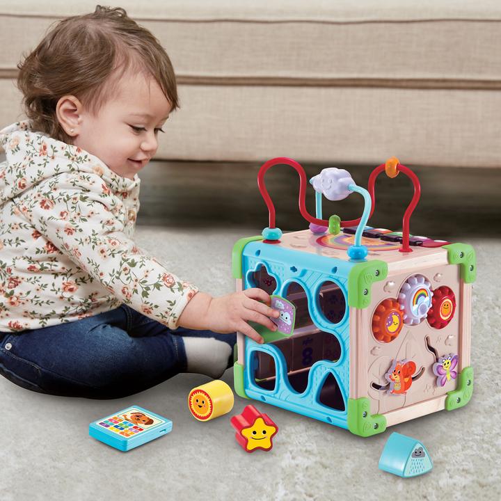 Image du produit VTech Cube nature interactif multi-activités (jouet avec partie bois certifié FSC ®) (Français, 0.75 - 3 Années)