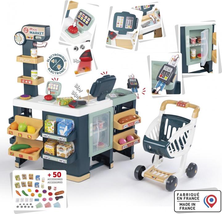Productafbeelding Smoby Maxi supermarkt met winkelwagen 350242