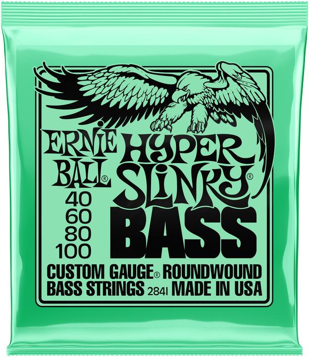 Ernie Ball Saitensatz, E-Bass, Slinky, Hyper 40-100 (4x, E-Bass, 0.10")