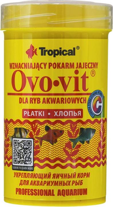 Actual product image Tropical Ovo-Vit - food for aquarium fish - 100 ml/20 g (Aquarium Fish, 100 ml)