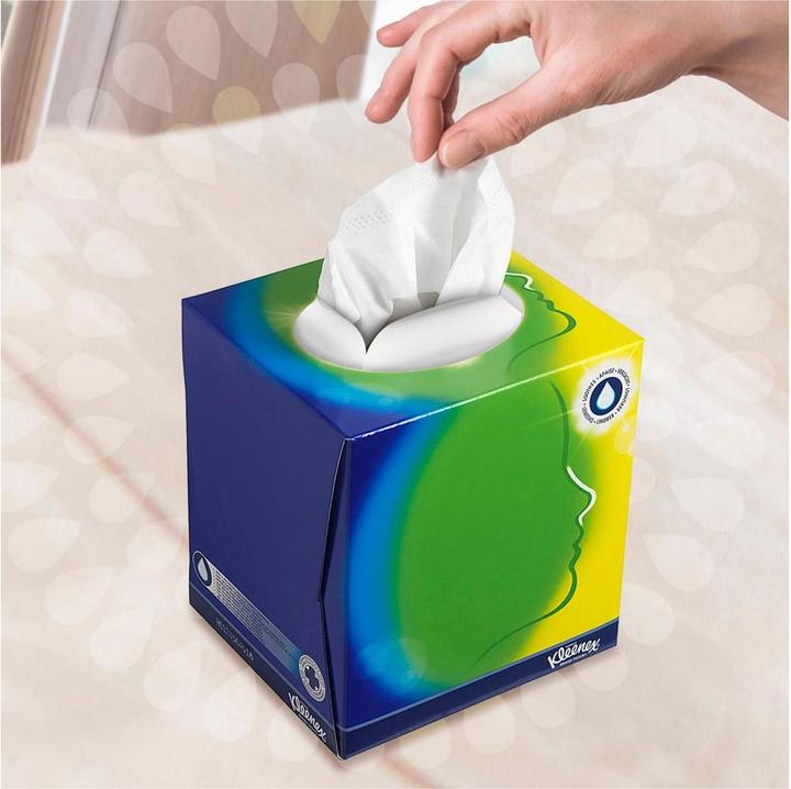 Actual product image Kimberly-Clark KLEENEX Facial Tissue Cube White