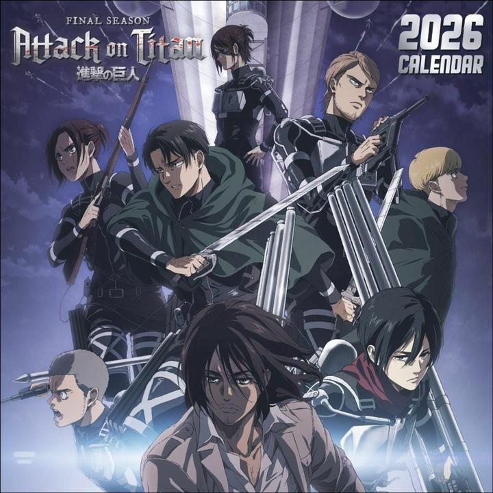Actual product image Attack on Titan Broschurkalender 2026 (Hardcover, English)