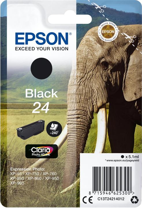 Image du produit Epson Claria Photo HD Ink Black 24 (CF)