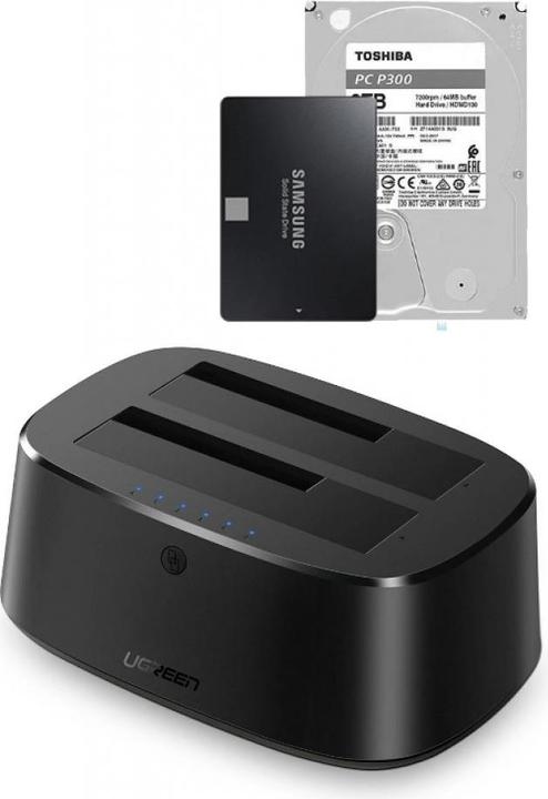 Produktbild Ugreen SATA Hard Drive Docking Station für 2.5" und 3.5" SSD HDD