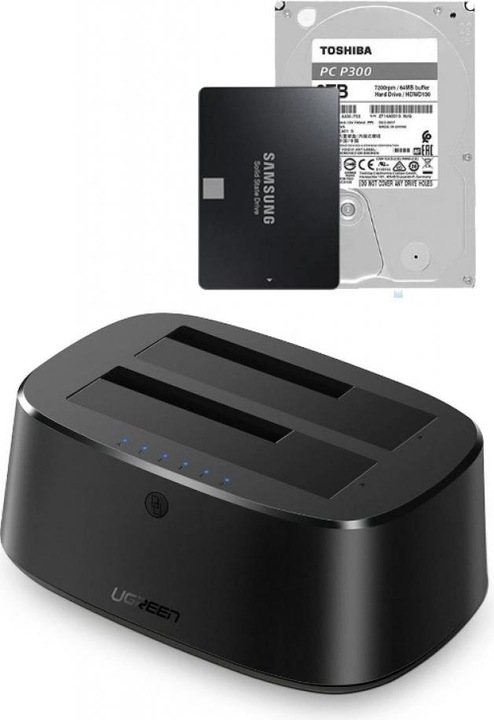 Productafbeelding Ugreen SATA harde schijf docking station voor 2,5" en 3,5" SSD HDD