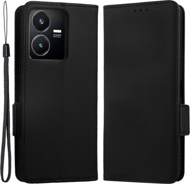 Actual product image MU Classic Litchi Leather Bookcover Series (Vivo Y35)