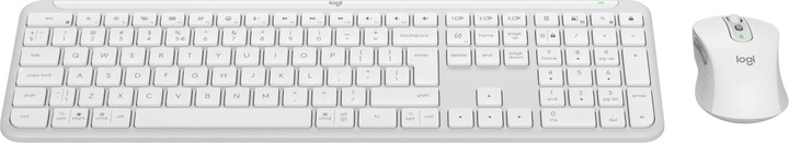 Actual product image Logitech MK950 Signature Slim Combo Pale Grey - US - Keyboard combination (Eng. Int., Wireless)