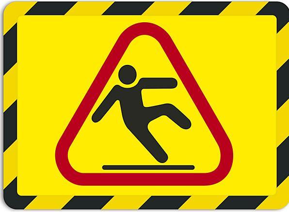 Produktbild Tarifold BIELLA Rahmen-Sichttafel Safety A4 gelb/schwarz selbstklebend