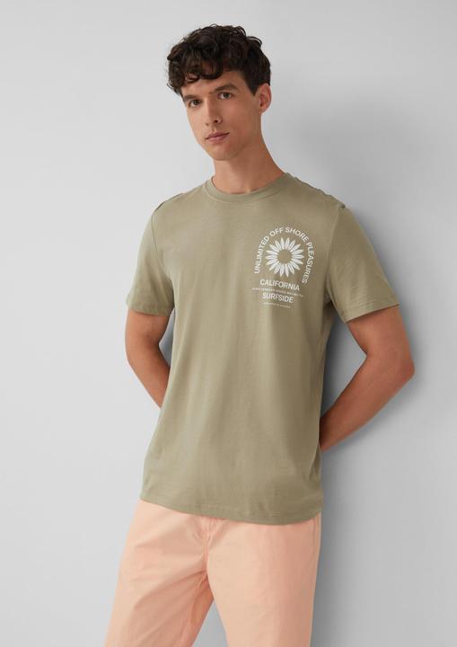 Produktbild S.Oliver T-Shirt T-Shirt mit Crew Neck und Frontprint (M)