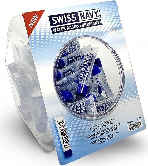 Image du produit Swiss Navy Lubrifiant Premium à base d'eau - 10ml/50pcs Fishbowl (10 ml)